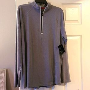 Mens gray zippered work out top